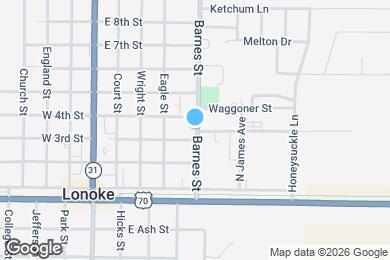 Map image of the property - 306 Barnes St
