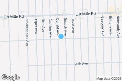 Map image of the property - 22174 Donald Ave