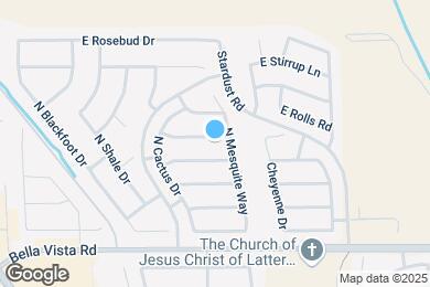 Map image of the property - 1123 E Stardust Way