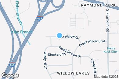 Map image of the property - 7621 Blue Willow Dr