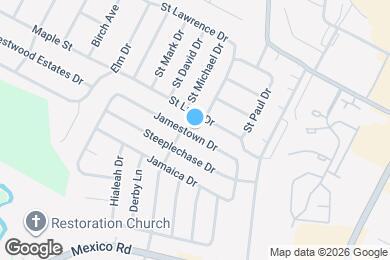 Map image of the property - 28 Jamestown Dr