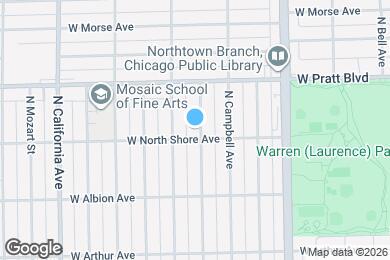 Map image of the property - 6712 N Maplewood Ave