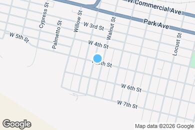 Map image of the property - 711 W 5th St