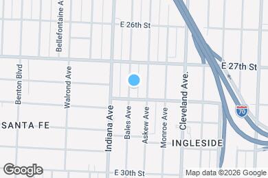 Map image of the property - 2737 Bales Ave