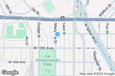 Map image of the property - 1358 Mariposa St