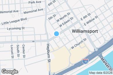 Map image of the property - 213 W 4th St