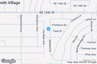 Map image of the property - 1321 Mallard Dr