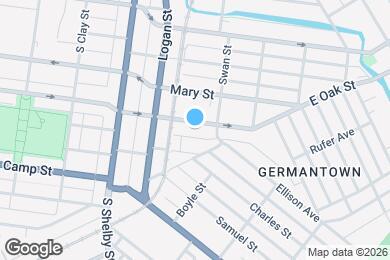 Map image of the property - 932 E Oak St