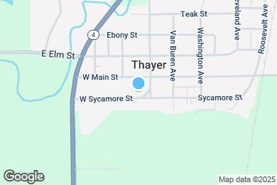 Map image of the property - 107 W Sycamore St