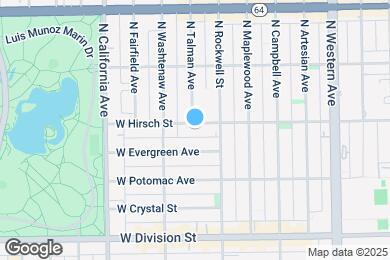 Map image of the property - 2627 W Hirsch St