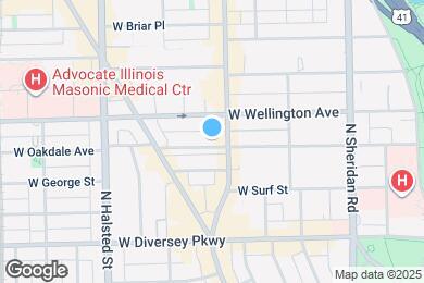 Map image of the property - 622 W Oakdale Ave