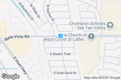 Map image of the property - 1074 E Silversmith Trail