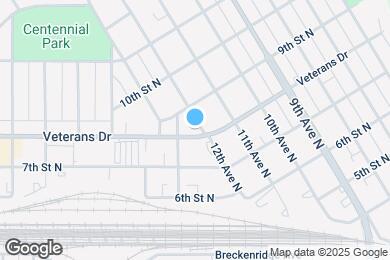 Map image of the property - 815 12th Ave N