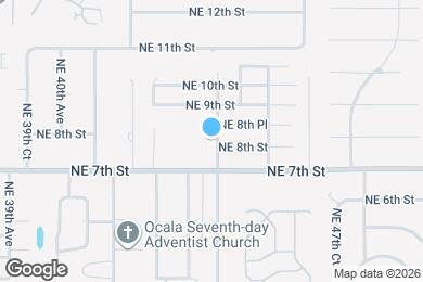 Map image of the property - 810 NE 44th Ave