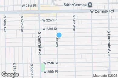 Map image of the property - 5439 W 23rd Pl