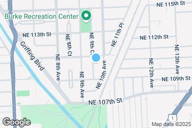 Map image of the property - 11011 NE 9th Ct