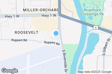 Map image of the property - 1165 S Riverside Dr