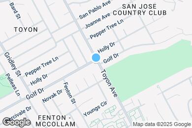 Map image of the property - 641 Toyon Ave