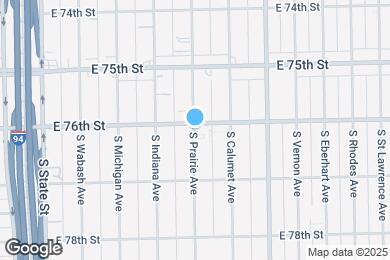 Map image of the property - 7601 S Prairie Ave