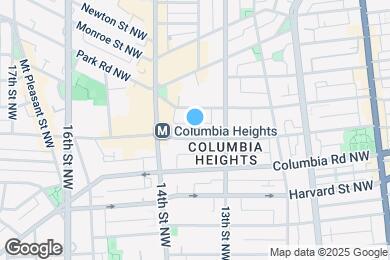 Map image of the property - 1331 Irving St NW