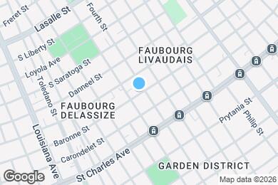 Map image of the property - 2711 Baronne St