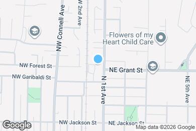 Map image of the property - 624 NW Adams Ave