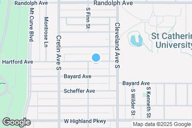 Map image of the property - 2104 Hartford Ave