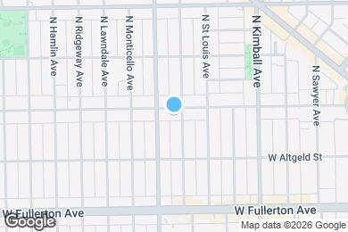 Map image of the property - 3543 W Wrightwood Ave