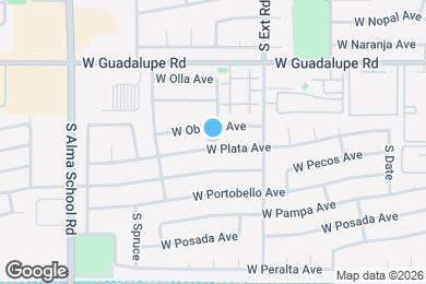 Map image of the property - 904 W Plata Ave