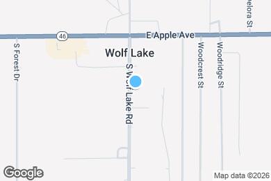 Map image of the property - 1136 S Wolf Lake Rd
