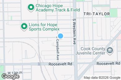 Map image of the property - 2451 W Taylor St