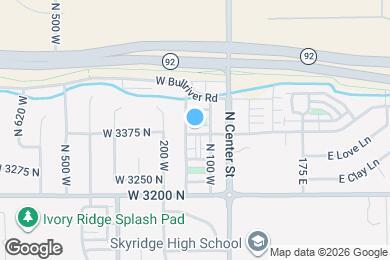 Map image of the property - 136 W 3360 N