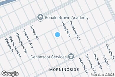 Map image of the property - This beautifully updated 3-bedroom, 1-bath single-family home is ready for move-in!