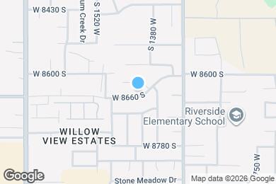 Map image of the property - 1412 W 8660 S