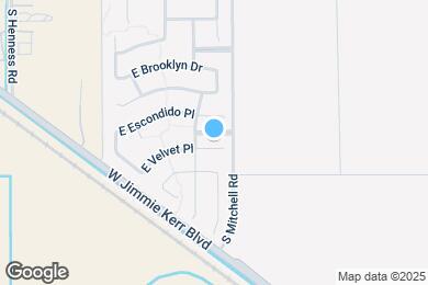 Map image of the property - 2084 E Velvet Pl