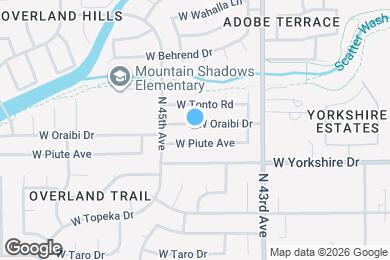 Map image of the property - 4441 W Oraibi Dr