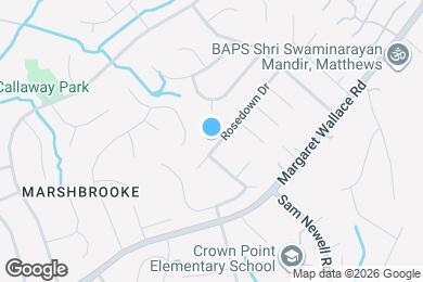 Map image of the property - 3617 Rosedown Dr