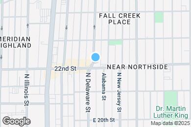 Map image of the property - 2205 N Delaware St