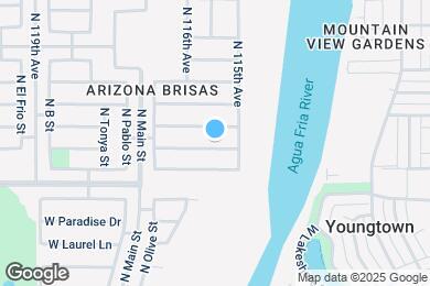 Map image of the property - 11522 W Charter Oak Rd