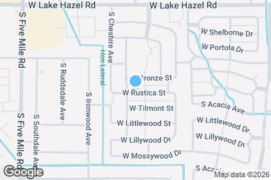 Map image of the property - 10056 W Rustica St