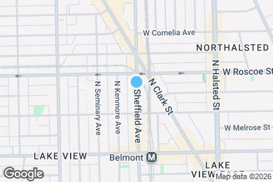 Map image of the property - 3358 N Sheffield Ave