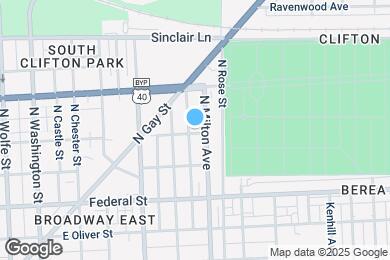 Map image of the property - 2426 E Lafayette Ave