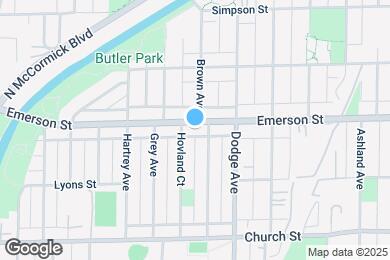 Map image of the property - 2002 Emerson St