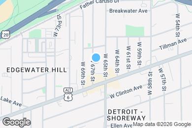 Map image of the property - 1345 W 67th St