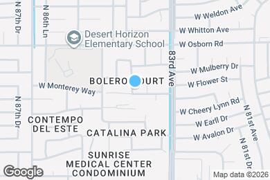 Map image of the property - 8416 W Monterey Way