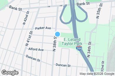 Map image of the property - 323 N 38th St
