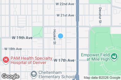 Map image of the property - 3120 W 19th Ave