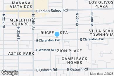 Map image of the property - 2532 E Clarendon Ave