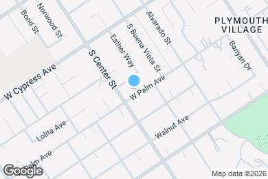 Map image of the property - 632 W Palm Ave