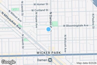 Map image of the property - 2012 W Saint Paul Ave